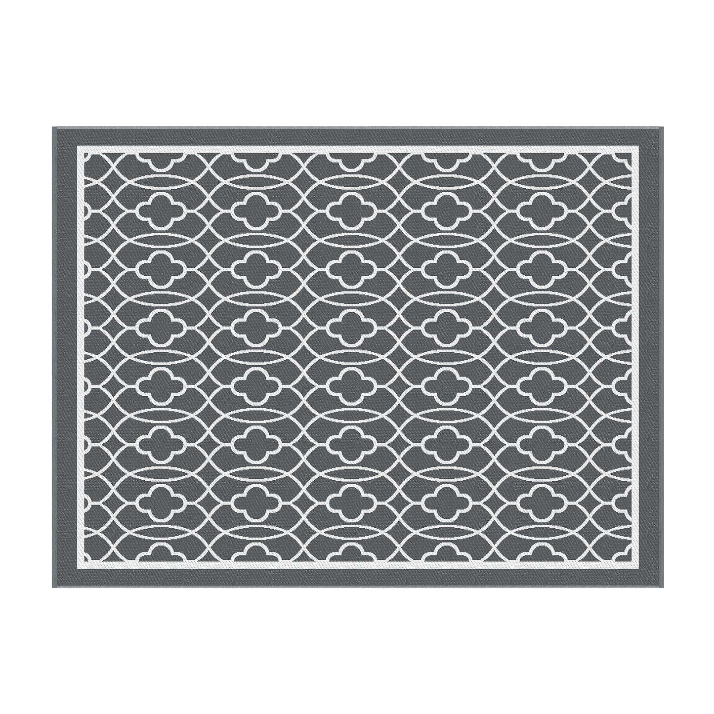 Outdoor Reversible Patio Rug – Weather-Resistant, 274x366cm, Polypropylene