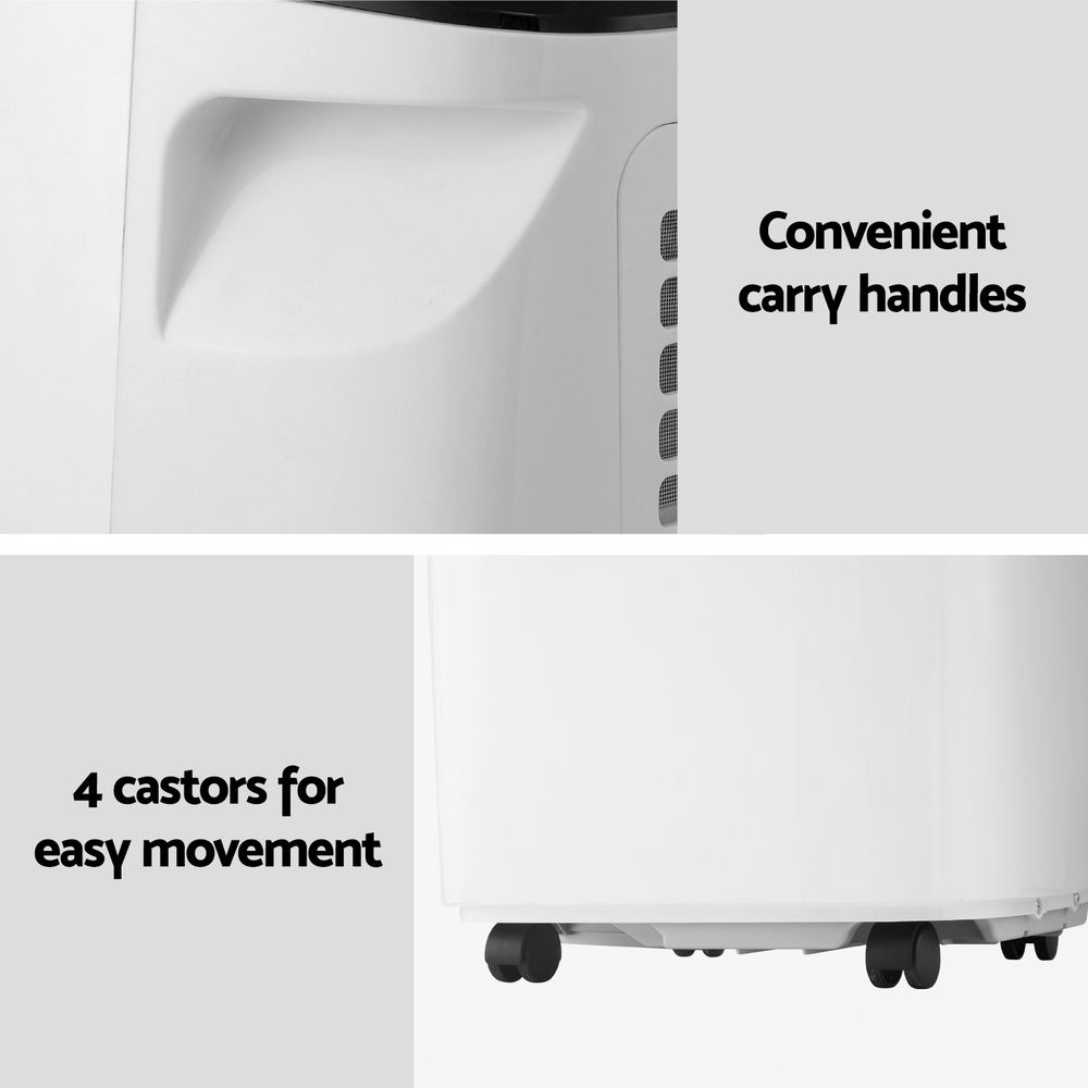 Portable Air Conditioner – WiFi Control, 7000 BTU, White