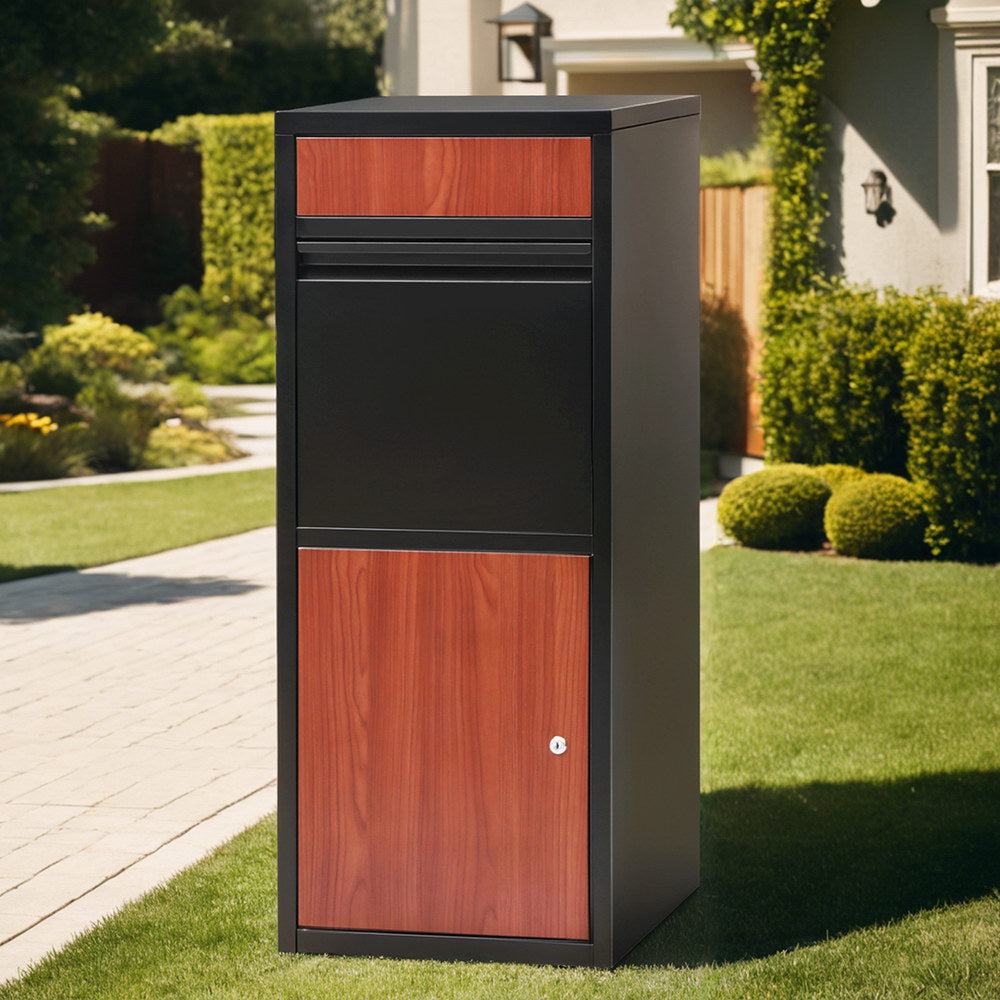 Parcel Drop Box – Secure Steel, Black Finish