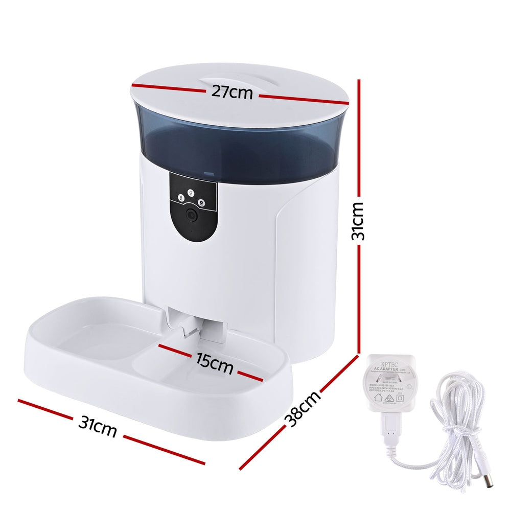 i.Pet Smart Pet Feeder – WiFi Camera, 7L Capacity, App Controlled