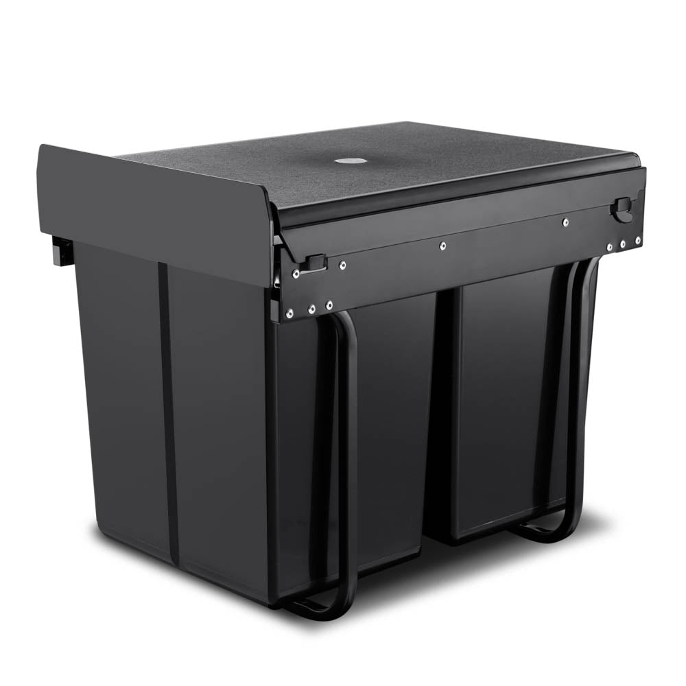 Cefito Pull Out Bin Kitchen Double Basket 2X15L 2X20L