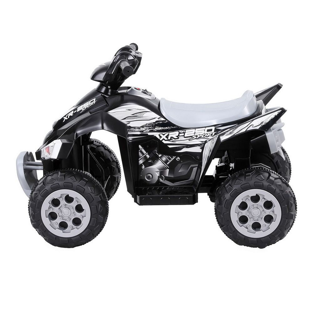 Kids Electric Ride-On ATV – 12V Black with Twin Motors and Anti-Slip Tyres