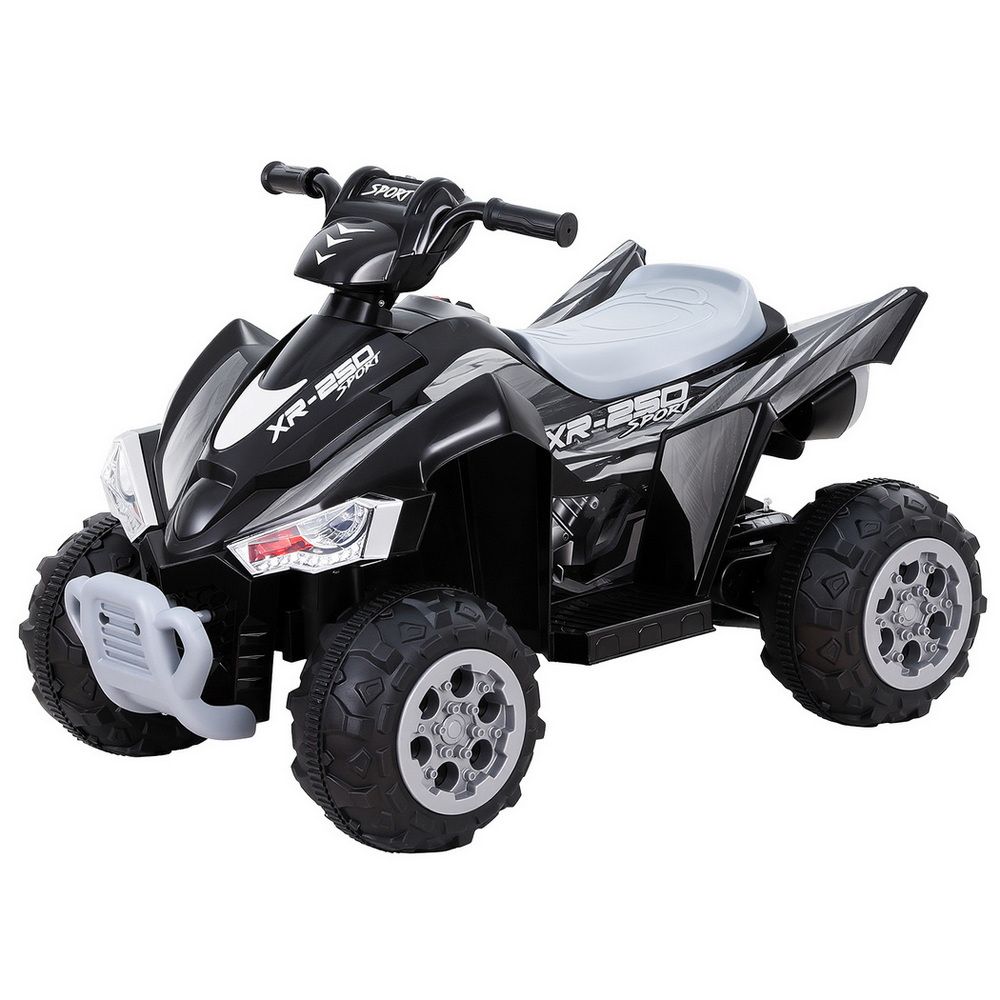 Kids Electric Ride-On ATV – 12V Black with Twin Motors and Anti-Slip Tyres