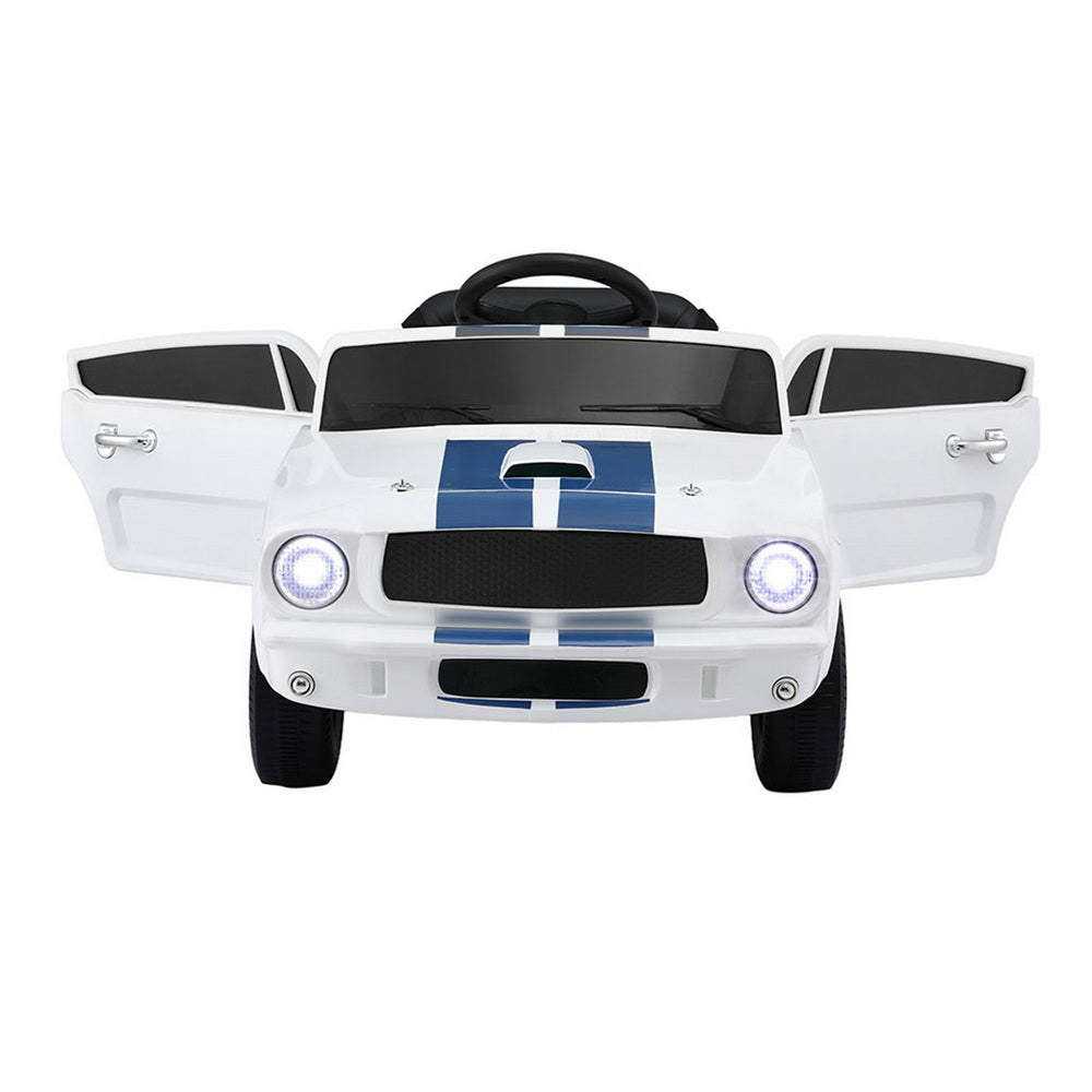 Kids Electric Ride-On Car – Remote Control, White