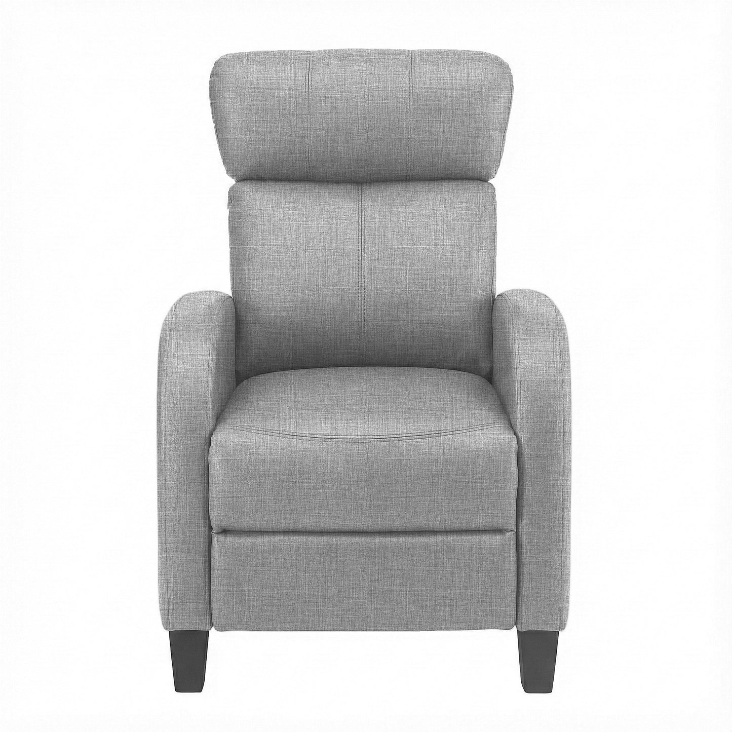 Massage Recliner Chair – 2-Point Massage, Grey Fabric Small Sofa