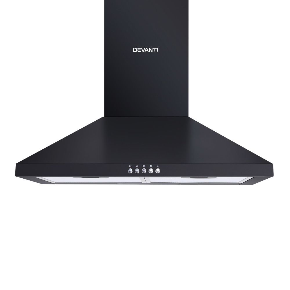 Range Hood – High Performance, 600mm Black Powder-Coated Steel
