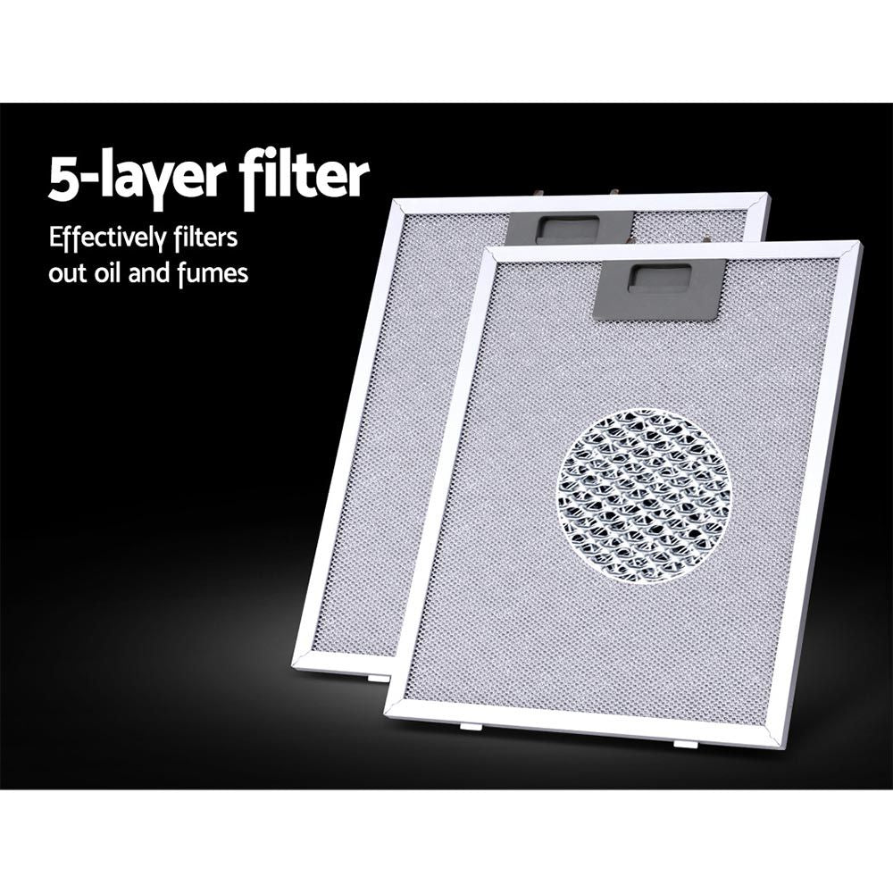 Range Hood – High Performance, 600mm Black Powder-Coated Steel