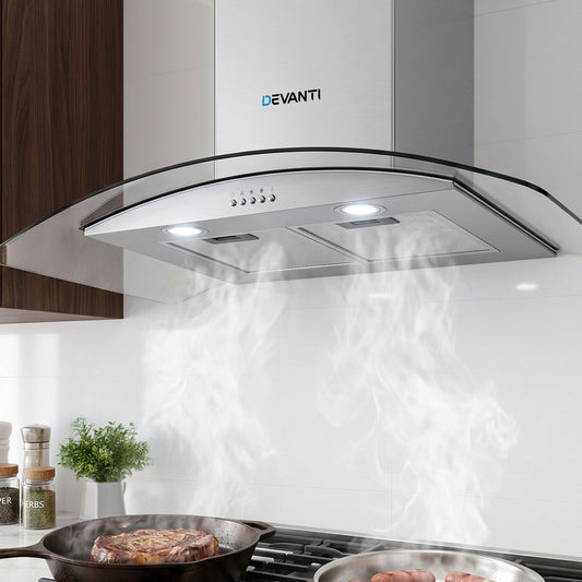 Range Hood – Glass Canopy, 90cm Stainless Steel