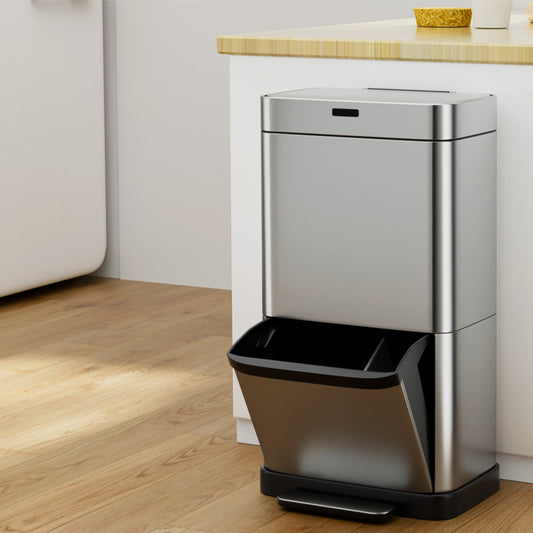 Devanti 70L Motion Sensor Pedal Bin Automatic
