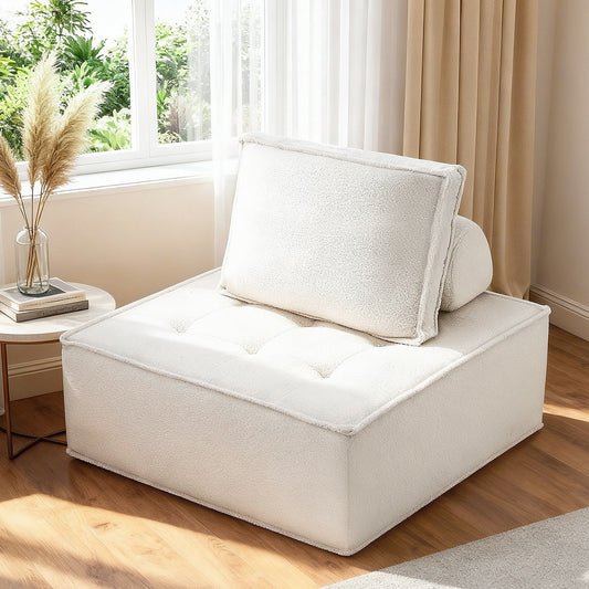 TWSC Floor Sofa Lounge Chair with Pillow