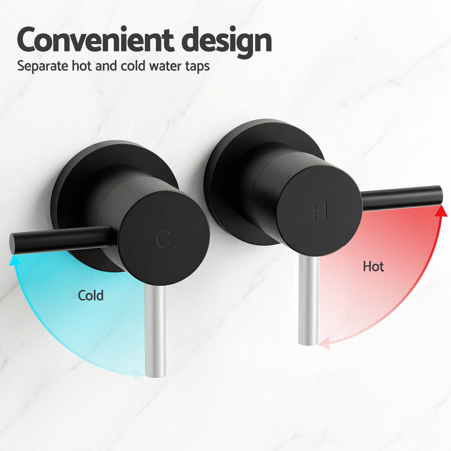 Handheld Shower Head – 4.5" Round, Matte Black, Water-Saving Filter