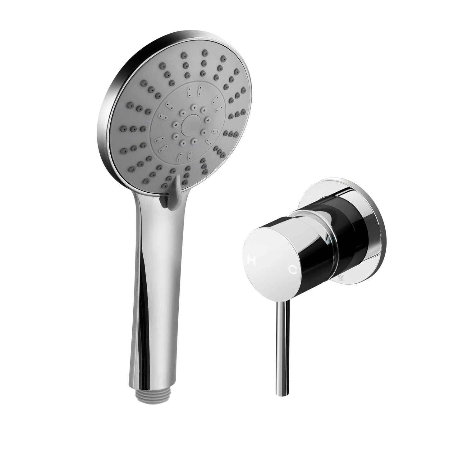 Handheld Shower Head – 5 Spray Modes, 4.5" Chrome Finish