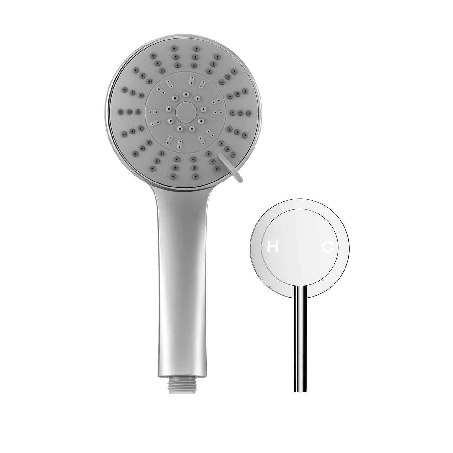 Handheld Shower Head – 5 Spray Modes, 4.5" Chrome Finish