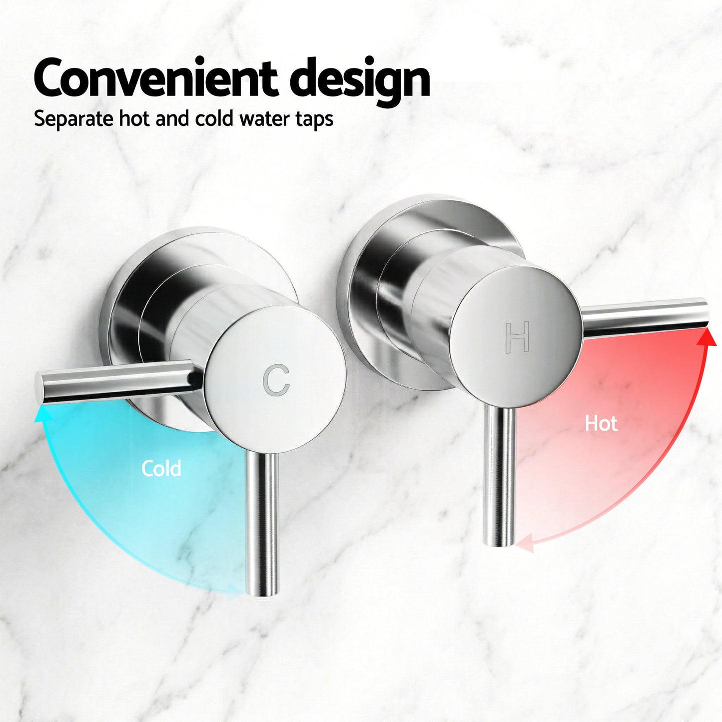 Handheld Shower Head – 4.5" Round, Chrome Finish, Water-Saving Filter