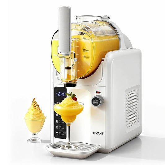 5in1 Slushie and Ice Cream Maker – 2L Capacity, White