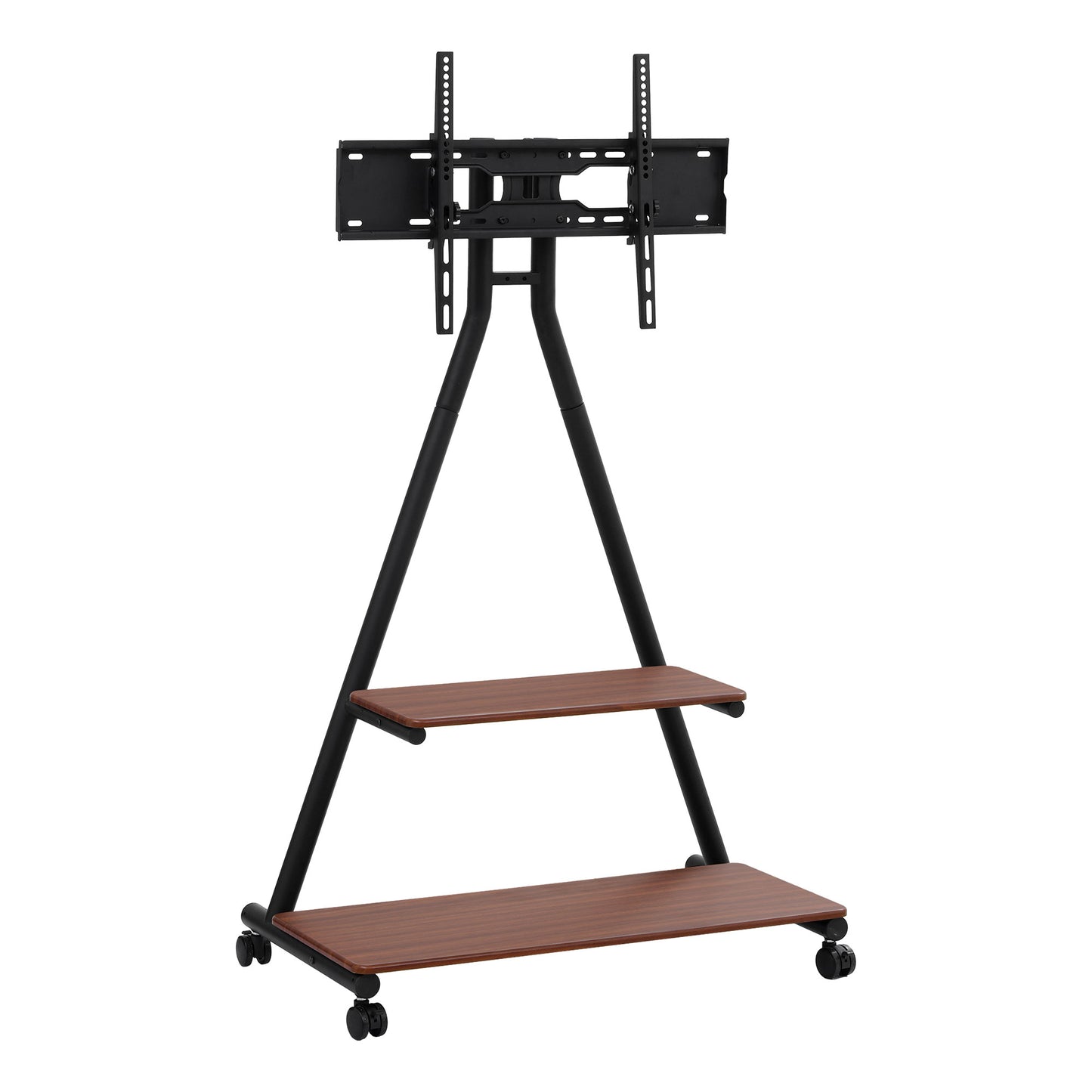 Mobile TV Stand with Wheels – Heavy Duty Mount for 32-75" TVs, Steel Frame