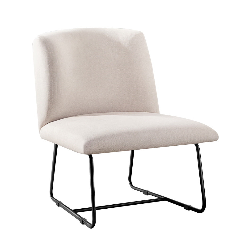 TWSC Accent Chair Armchair Cross Leg Beige