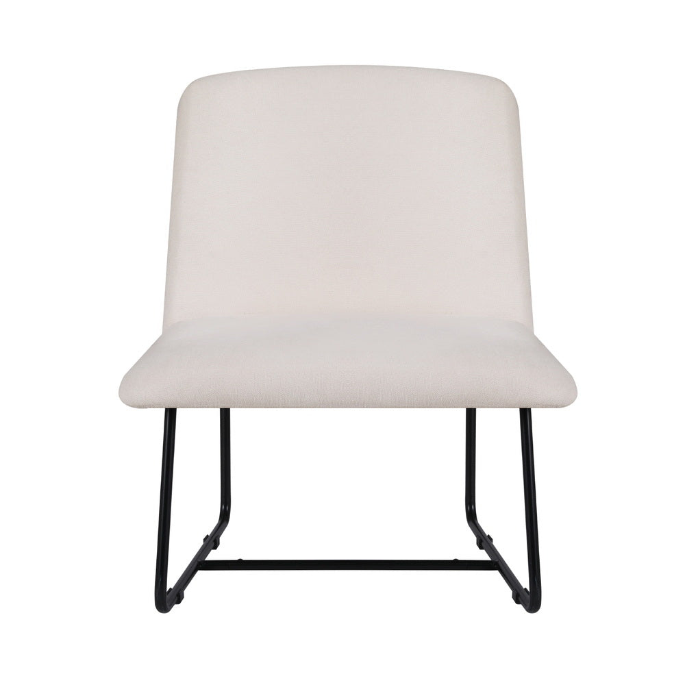 TWSC Accent Chair Armchair Cross Leg Beige