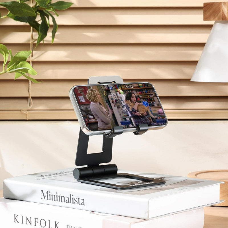 Urbanoki Portable Phone Tablet Stand Dual Folding Desk Travel Cradle Dock