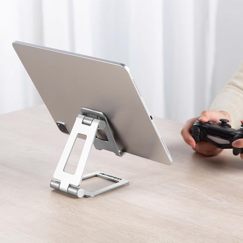 Urbanoki Portable Phone Tablet Stand Dual Folding Desk Travel Cradle Dock