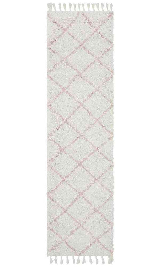 Saffron 22 Pink Runner by Rug Culture - 200X80CM RUNNER