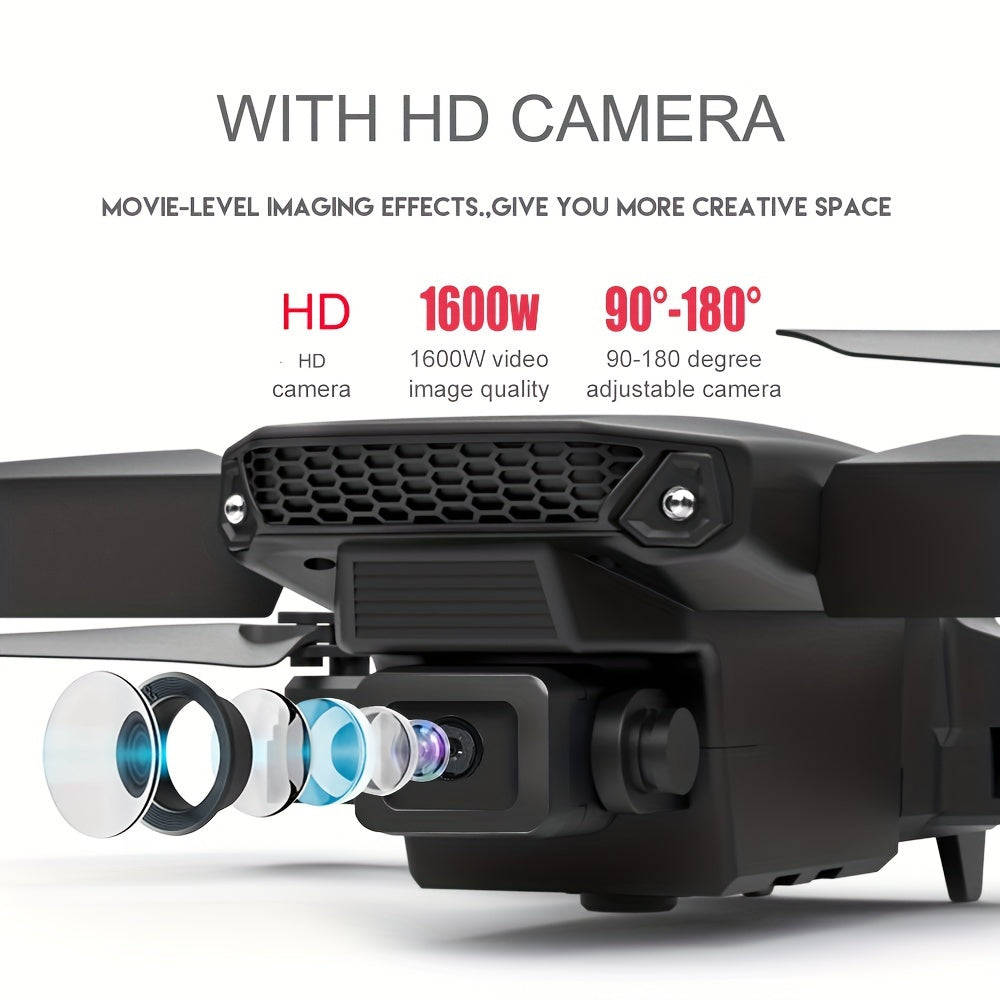 E88 Pro Drone – Gesture Control, Dual HD Cameras, 3-Speed Wind Resistance