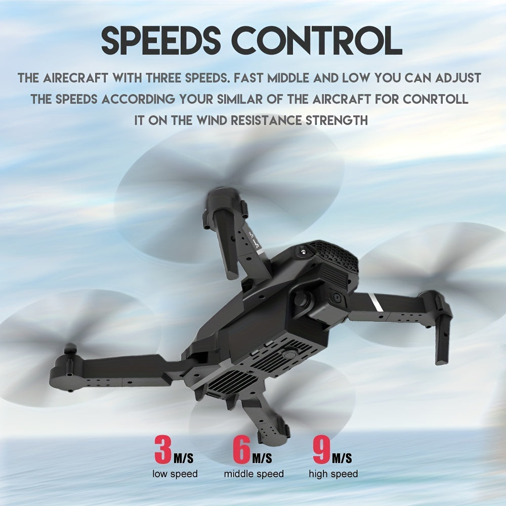 E88 Pro Drone – Gesture Control, Dual HD Cameras, 3-Speed Wind Resistance