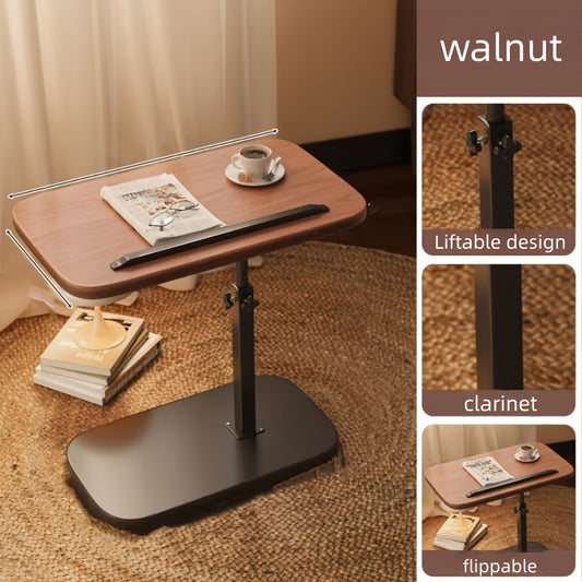 Intelligent Height-Adjustable Workstation – 360° Rotation, Flip-Top Desktop, Carbon Steel Frame