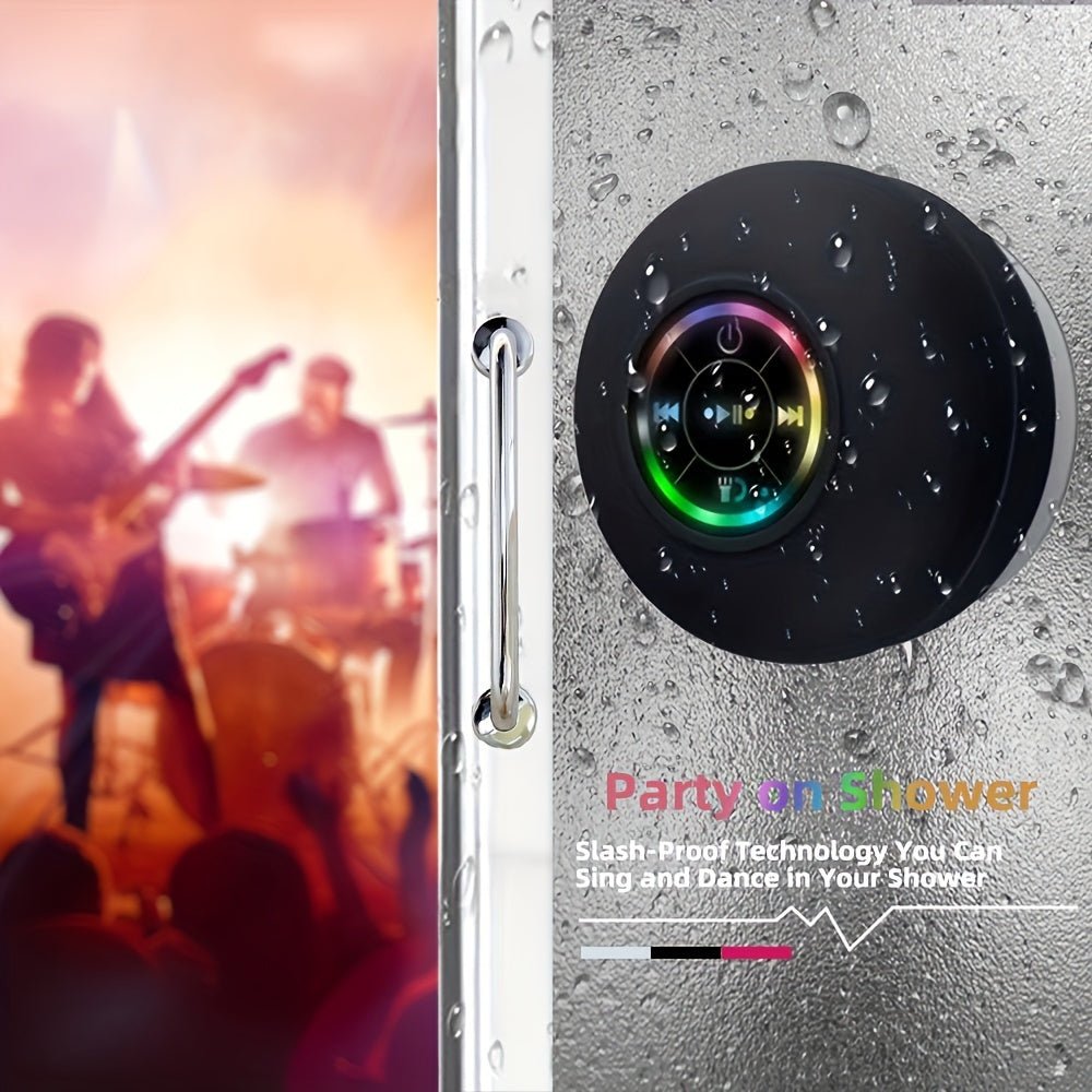 Portable Bluetooth Speaker – Magnetic Wireless Grip, Touch Control, Splash-Resistant, Black