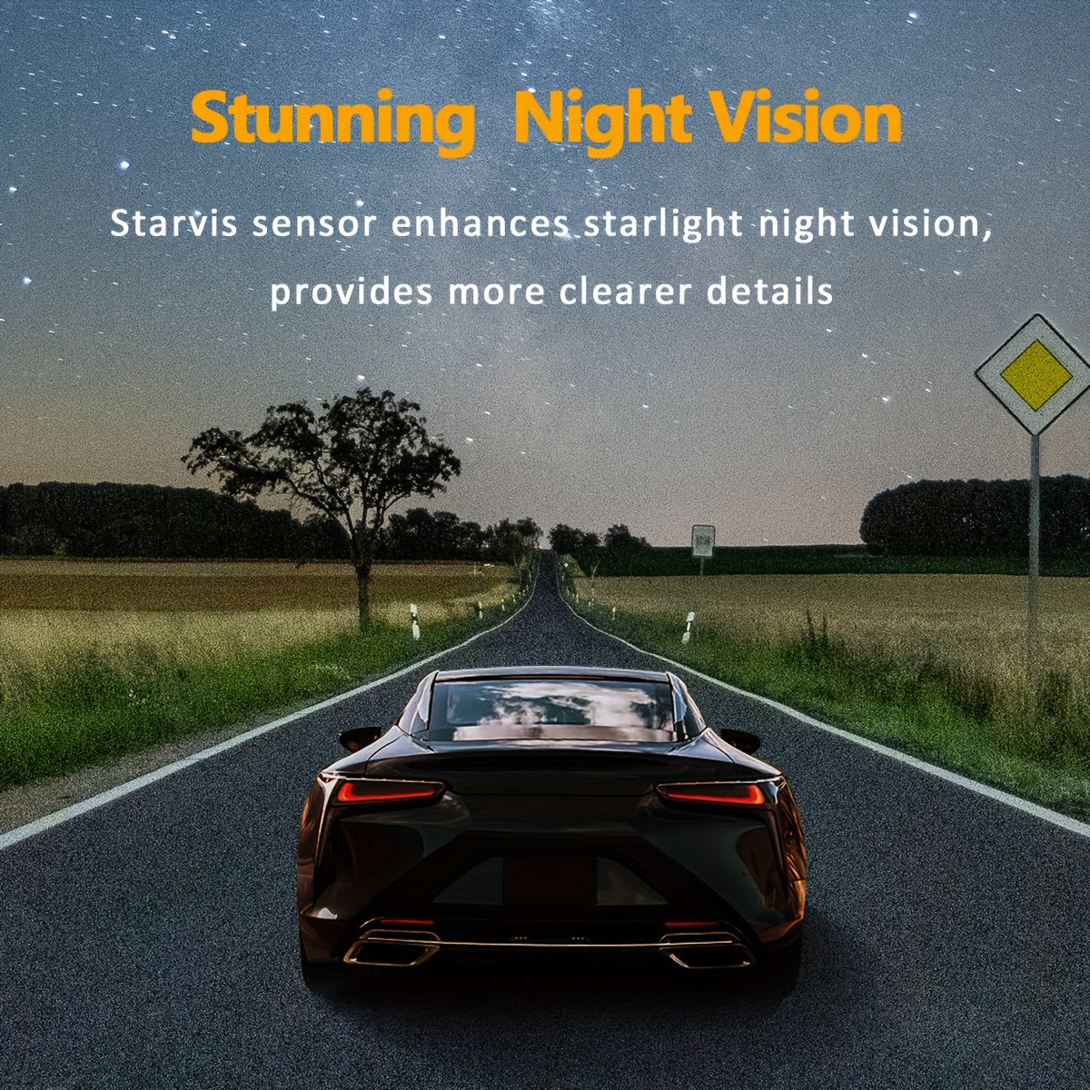 Triple Lens Dash Cam – 1080P HD, 32GB Storage, 170° Panoramic Coverage