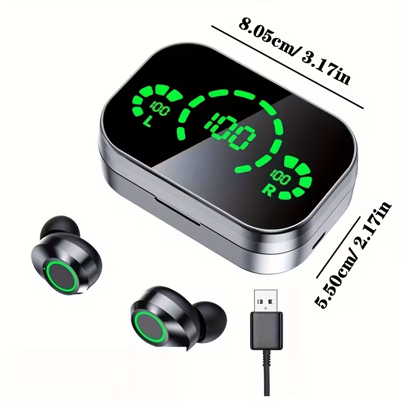 Wireless Mini TWS Earbuds – True Stereo, Compatible with Apple and Android Phones