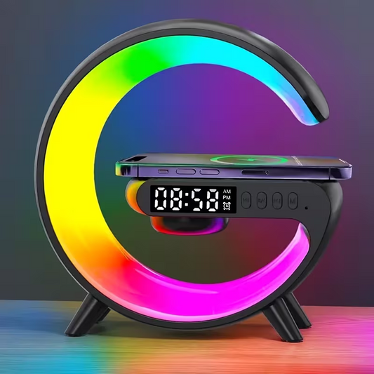 Wireless Speaker with Phone Charger and Ambient Night Light – Multi-Functional Music Speaker