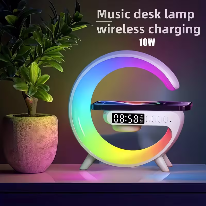 Wireless Speaker with Phone Charger and Ambient Night Light – Multi-Functional Music Speaker