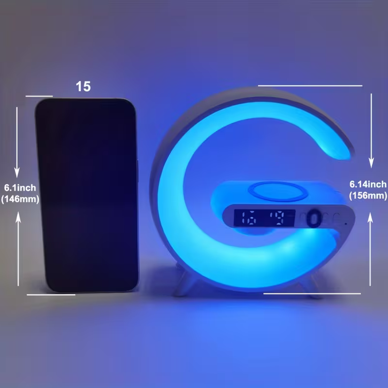 Wireless Speaker with Phone Charger and Ambient Night Light – Multi-Functional Music Speaker