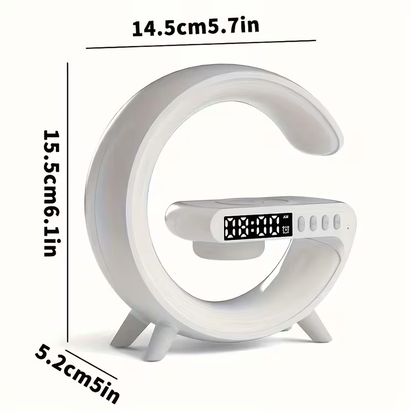Wireless Speaker with Phone Charger and Ambient Night Light – Multi-Functional Music Speaker