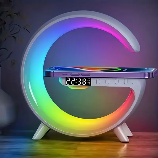 Wireless Speaker with Phone Charger and Ambient Night Light – Multi-Functional Music Speaker