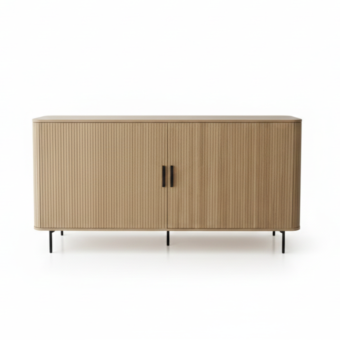 Florence Buffet Sideboard – Natural Oak, 2 Door