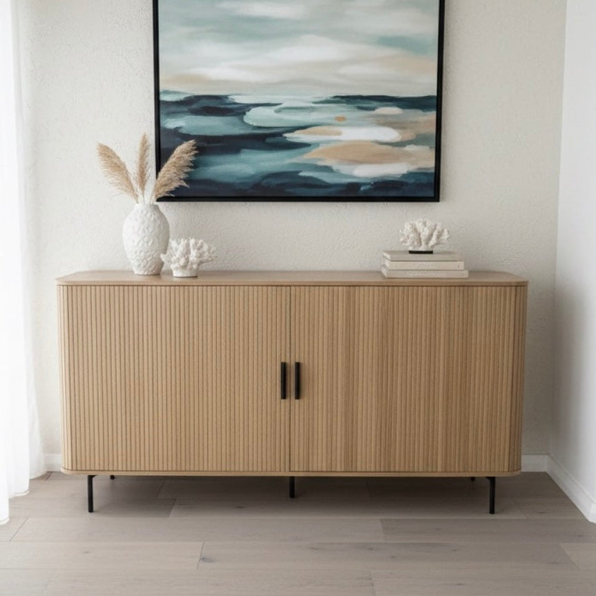Florence Buffet Sideboard – Natural Oak, 2 Door
