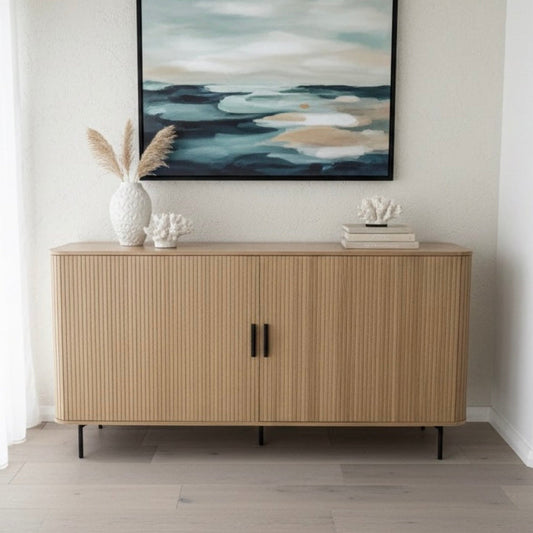 Florence Buffet Sideboard – Natural Oak, 2 Door