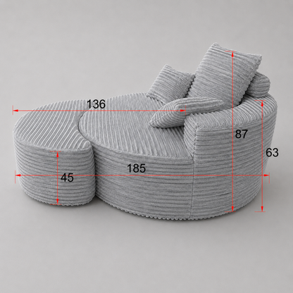 Leon Lounge Armchair – Grey