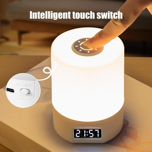 Rechargeable LED Desk Lamp – Three Color Temperatures, Eye Protection, White