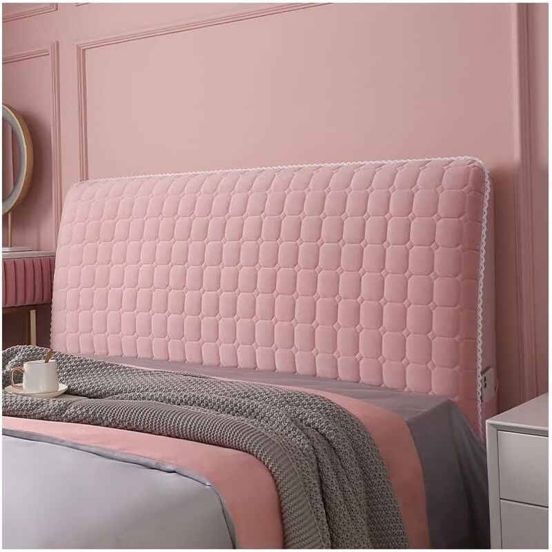 Velvet Headboard Cover – Thickened, Stretch Fit, Washable 160cm