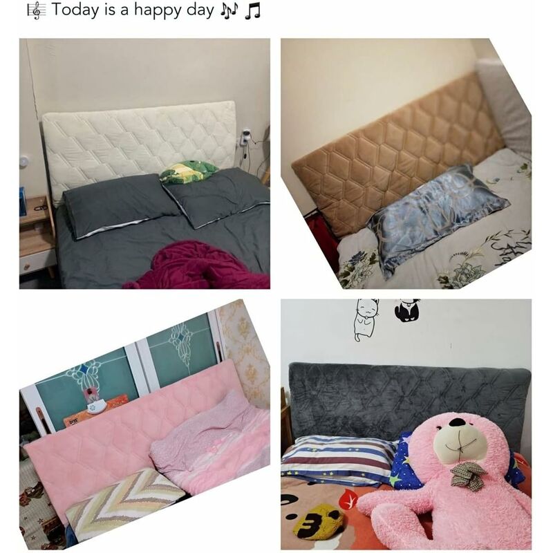 Headboard Cover – Stretch Dustproof Protector, Pink, 160cm