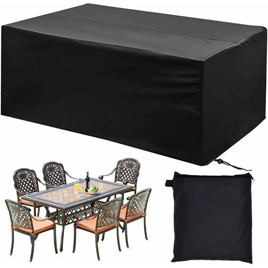 Garden Furniture Cover – Waterproof, Anti-UV 210T Polyester, 200x160x70cm, Black