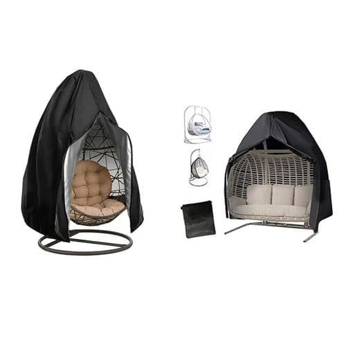 Protective Swing Cover – All-Weather Shield, Black 190x115cm
