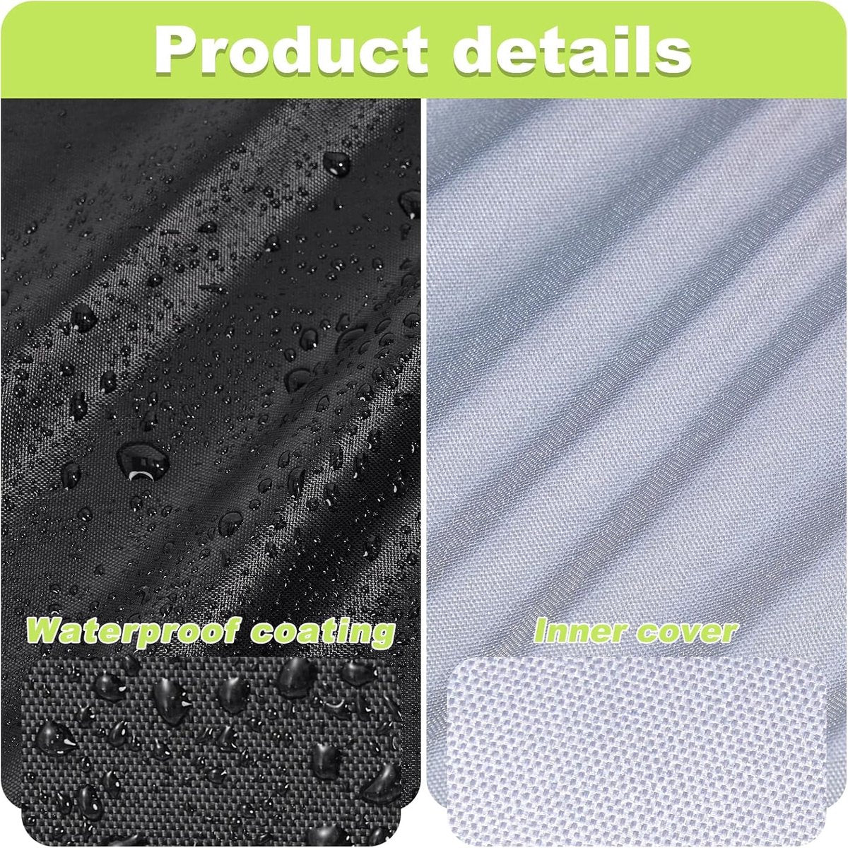 Garden Chair Cover - Waterproof Protective Cover for Garden Furniture - Protective Cover for Garden Chairs - Cover Suitable for Stackable Chairs - 89*89*120/89cm - Black - 210D Oxford Cloth - Waterproof - Durable - Garden Furniture Covers - Garden Furnitu