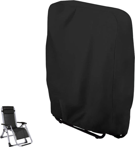 Weatherproof Sun Lounger Cover – Waterproof, UV-Resistant, 110x71 cm, Black with Carry Bag