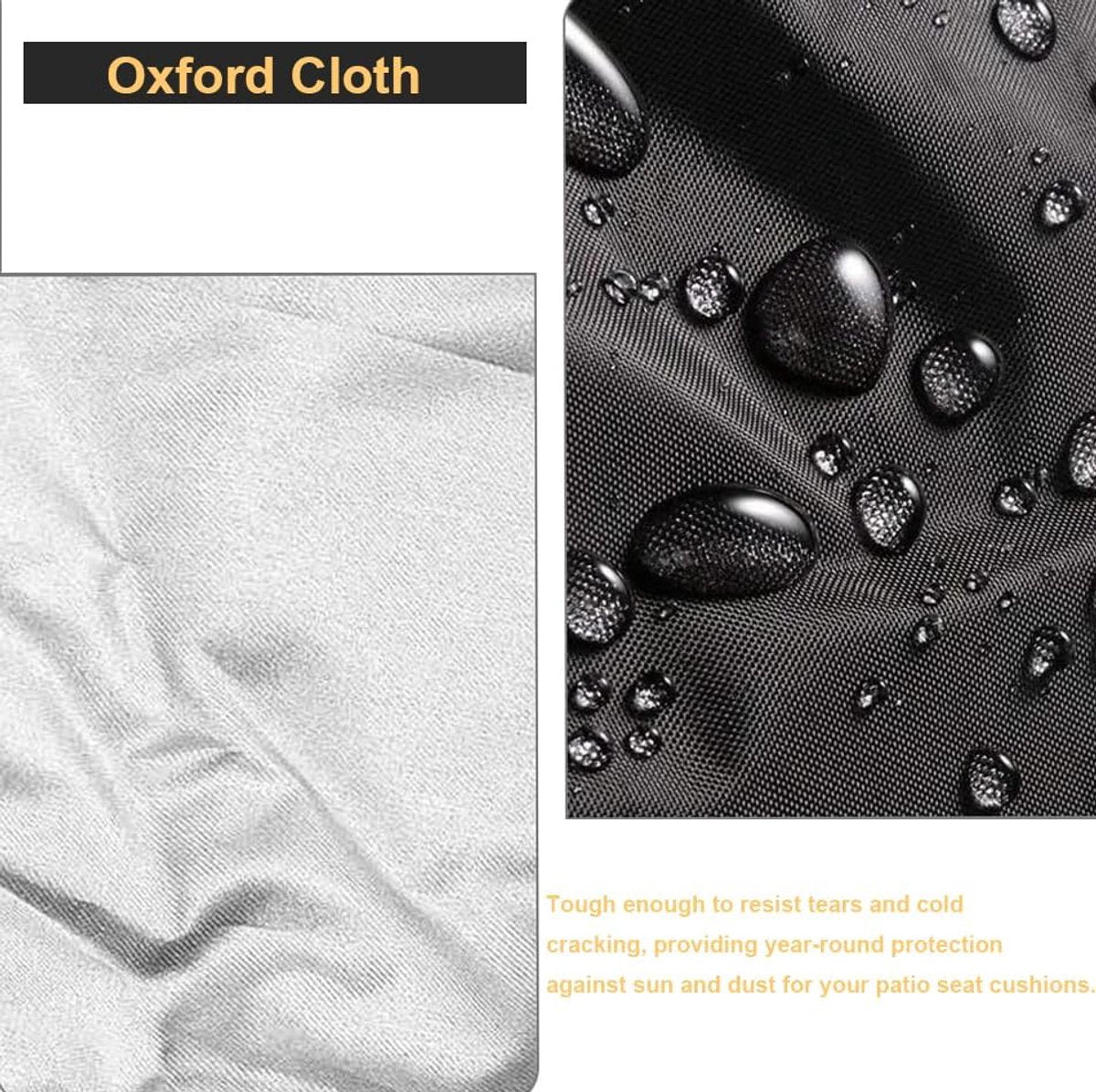 Storage bag - Furniture cover - Garden furniture cover - Storage bag for seat cushion - Oxford fabric storage bag - Waterproof storage bag - dust cover - with storage bag - with zipper, handles - for garden furniture, clothing, cushions - 81*81*61 cm - bl