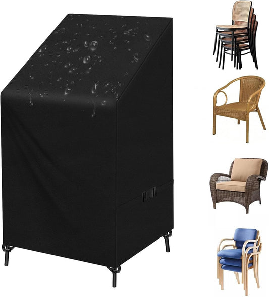 Garden Chair Cover – Waterproof, UV-Resistant 210D Oxford, 75x75x120cm, Black