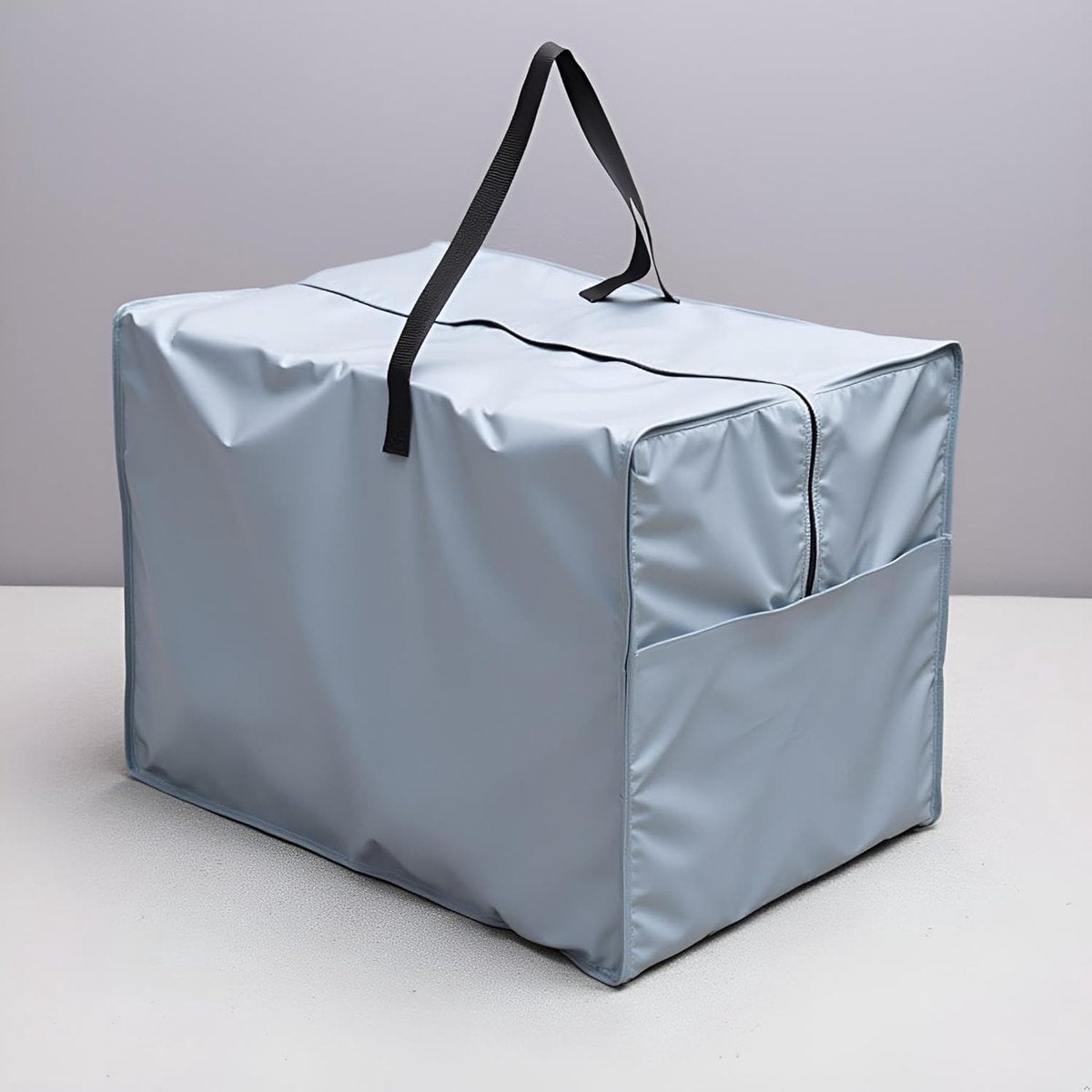 Storage bag - Furniture cover - Garden furniture cover - Storage bag for seat cushion - Oxford fabric storage bag - Waterproof storage bag - dust cover - with storage bag - with zipper, handles - for garden furniture, clothing, cushions - 81*81*61 cm - gr
